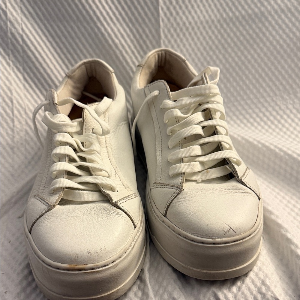 Vagabond White Leather Sneakers